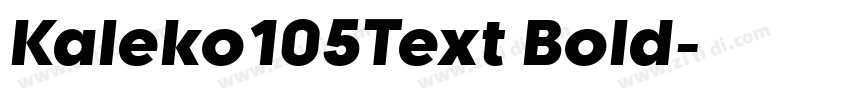Kaleko105Text Bold字体转换